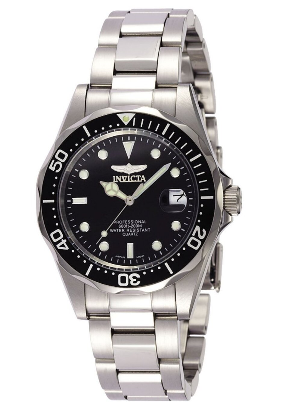$199 Invicta Pro Diver Black Dial Men's Stainless Steel 37.5mm Watch 8932 NIB